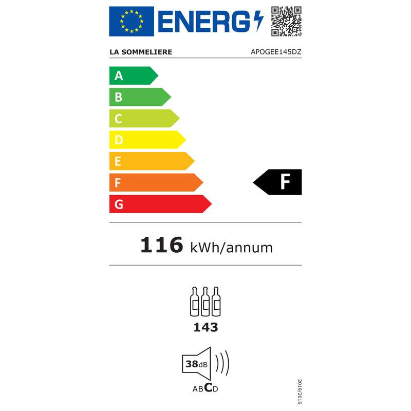  La Sommelière 2 Zonen Weinkühlschrank APOGEE145DZ- 143 Flaschen - SMART und modernes Design