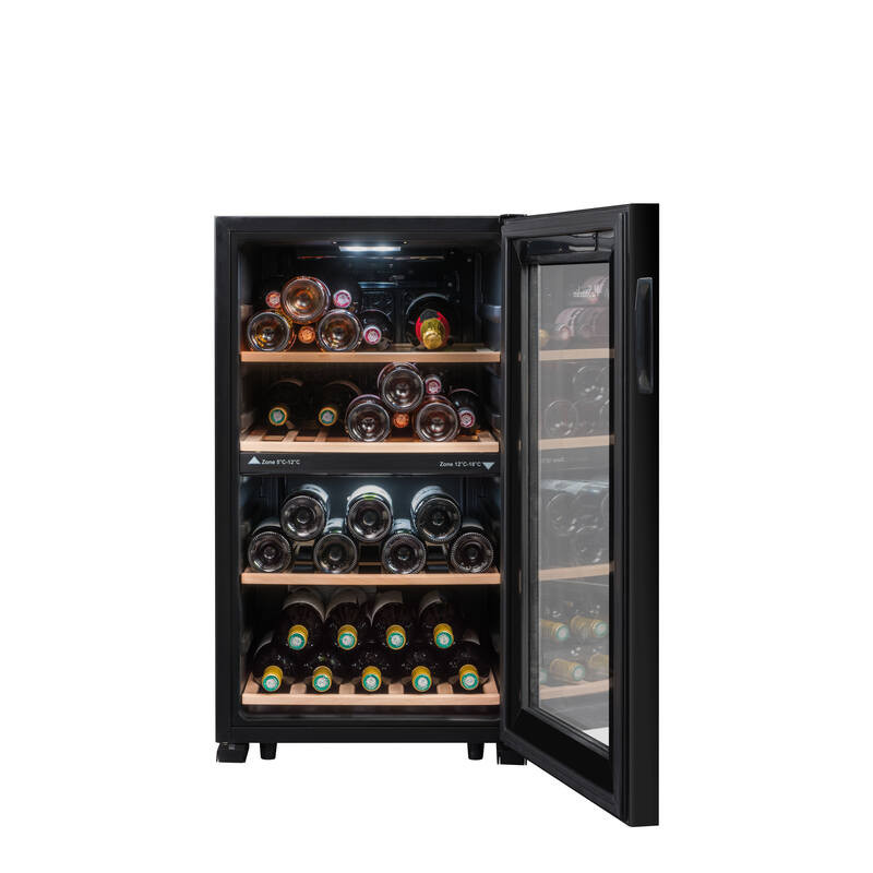 Dual-zone temperature-controlled cellar LS51.2ZBLACK 50 Bottles - La Sommelière