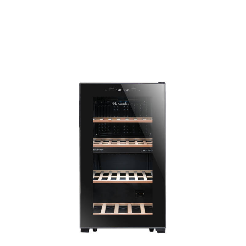 Dual-zone temperature-controlled cellar LS51.2ZBLACK 50 Bottles - La Sommelière
