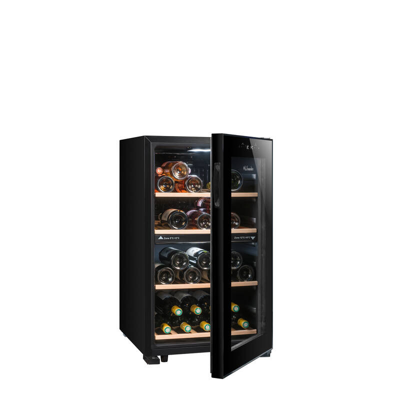 Dual-zone temperature-controlled cellar LS51.2ZBLACK 50 Bottles - La Sommelière