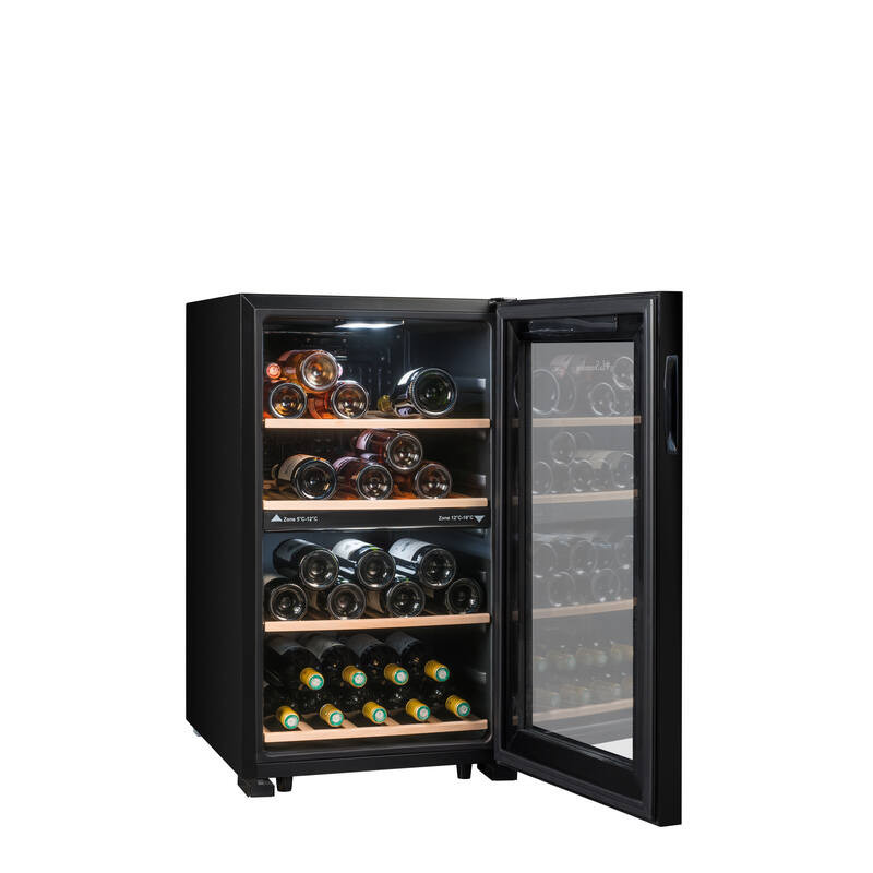 Dual-zone temperature-controlled cellar LS51.2ZBLACK 50 Bottles - La Sommelière